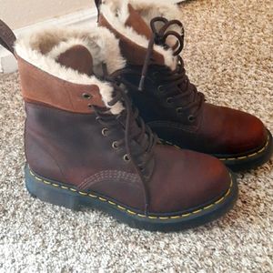 Doc Marten's 1460 Wintergrip Faux Fur Lined Boots